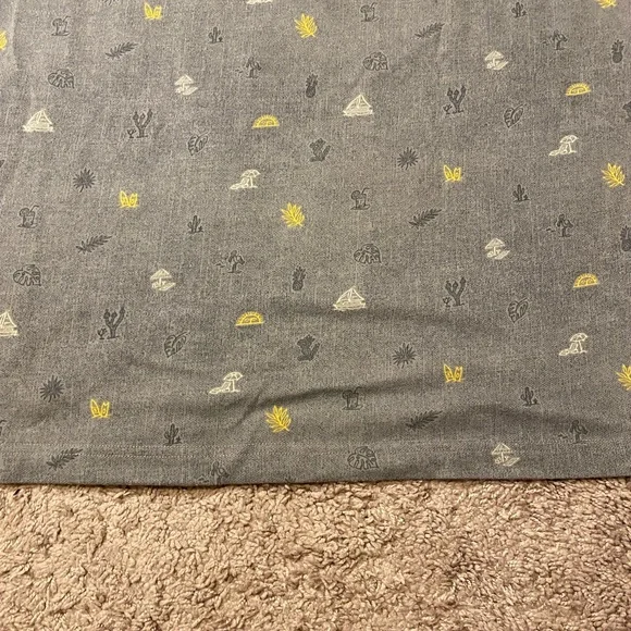 RARE Columbia Omni Wick Polo Beach Scene Adult Mens Size Large Gray Unique Shirt - Picture 10 of 10